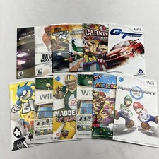 Nintendo Wii Instruction Booklet Manual Lot of 12