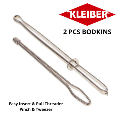Kleiber Bodkins - Easy Insert & Pull Threader 2 Stück Pinch & Pinzette