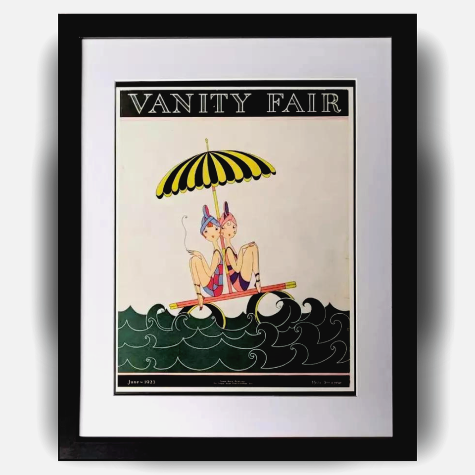 Vanity Fair 1923 Conde Nast Cover 1985 Vintage Art Nouveau Newly