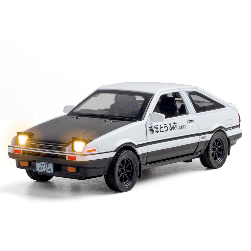 AE86 TRUENO INITIAL D ミニカー 1/28 Scale Initial D Toyota TRUENO AE86 Model Car Toy Collection