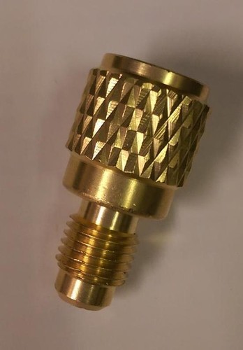 Juego de medidor colector de aluminio R1234YF #1234 con adaptador de bomba de vacío #1234Man - Imagen 2 de 2