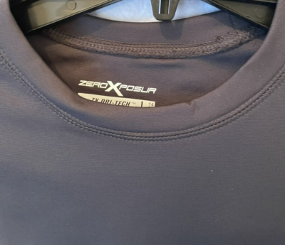Zero Xposur ZX Shirt Boys SZ LARGE (14-16) Dri Tech Long Sleeve