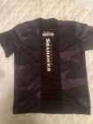 NFL  Seattle Seahawks Shirt black grey camo Boys Youth Medium 10/12 polyester — photo 3
