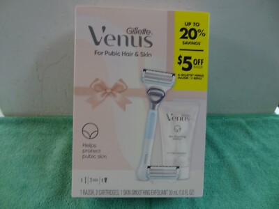 Gillette Venus Women's 1-Razor, 2 cartridges, 1oz. Skin Smoothing Exfoliant Pro