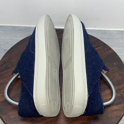 Peter Millar Mountainside Shetland Wool Slip On Shoes Navy  display picture 2