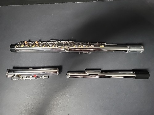 NEW!! CONCERT FLUTE OPEN HOLE STUDENT / INTERMEDIATE SCHOOL BAND & ACCESSORIES - Picture 7 of 9