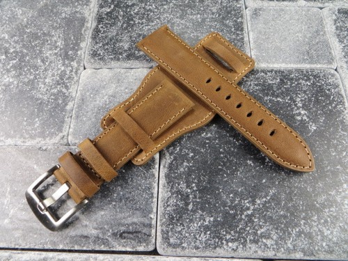 NEW 16mm German Military Aviator Watch Strap Army Leather Cuff watch Band Bund - Picture 12 of 22