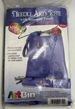 ArtBin Knitting Tote W/ Accessory Pouch For Needles Yarn Hooks & Supplies •NEW•