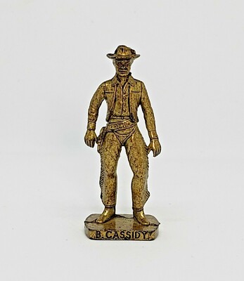 Vintage 90s Kinder Egg Surprise Metal 42mm B.Cassidy ITALY SCAME COWBOY