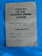 WWII Ration book cover, (government issue?)