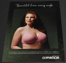 2007 Print Ad Sexy Curvation Sensual Liveable Bra Red Head Lady Every Angle art