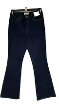 Jessica Simpson Dark Blue Denim Soft Sculpt Flare Leg Jeans. Size 8/29