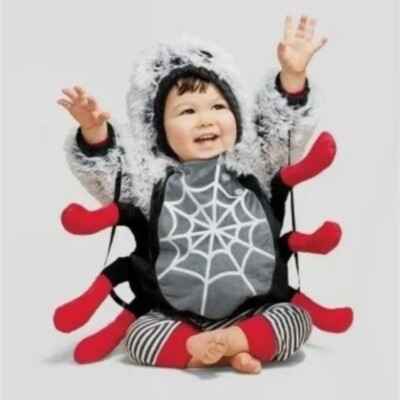 Halloween spider baby costume little miss Muffit, itsy bitsy spider,  Charlotte w