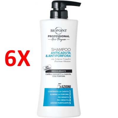 6 X Biopoint Professional Anti-haarausfall & Anti-schuppen Ausgleichendes Shamp