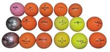 Lot 17 Neon Golf Balls Noodle Ice Chromax Titanium Top Flite Pinnacle Titlelist