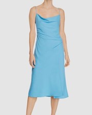  170 Finders Keepers Women's Blue Cowl Neck Slipdress Dress Size XS