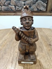 1977 Lionstone African Tribal Man Porcelain Whiskey Decanter RARE EMPTY