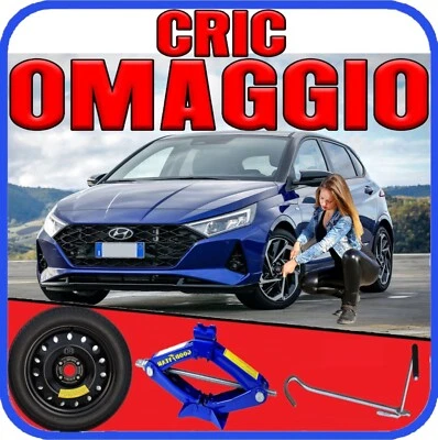 Ruotino Di Scorta 4Fori Misura Ruota Da 15 Hyundai I20 Con Kit Cric Crick Nuovo