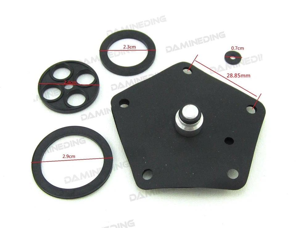 3 X Kit de reconstrucción de carburador H1 73-75 KH500 76 H2 72-75 más 1 combustible reparación de gallo EE. UU. Foto 2 de 4