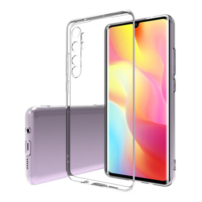 Hülle für Xiaomi Mi Note 10 Lite Handy Cover Silikon Case Bumper Transparent