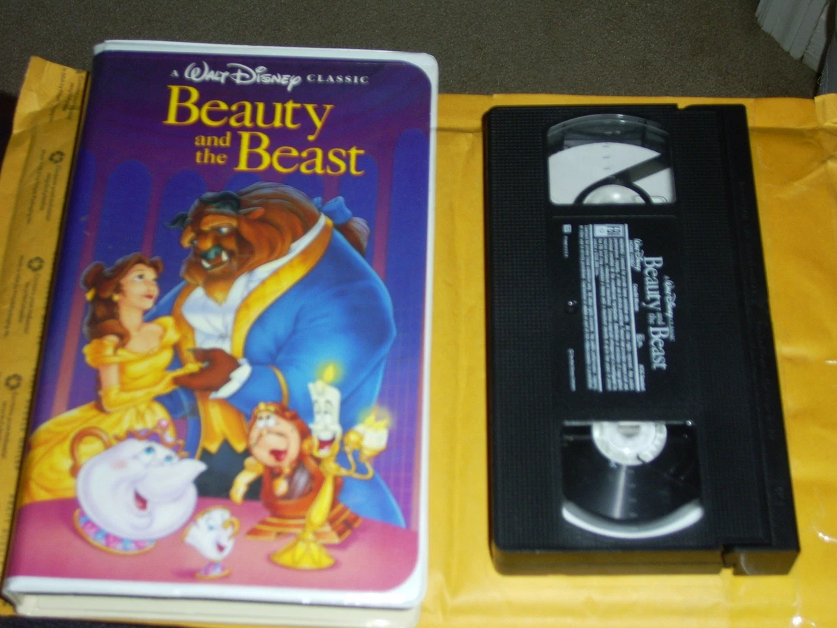 Beauty and the Beast VHS 1992 Black Diamonds Walt Disney Classic