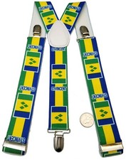St Vincent Flag Fashion Suspenders Vincy Flags Mini Banner Design for Cloth Gift