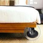 4Pcs Furniture Wheel Stoppers Nonslip Fixed Chair Foot Pad Rubber Bed Stopper