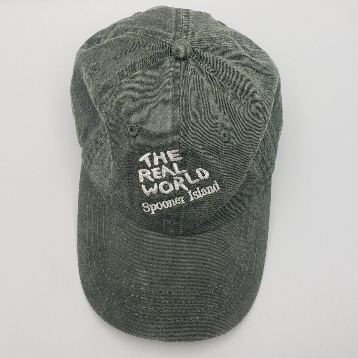 Port & Company Baseball Cap Unisex Onesize Green The Real World Spooner Island