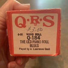 Vintage QRS Player Piano Word Roll Q-184 The Old Piano Roll Blues