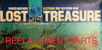 Board Game Parts: LOST TREASURE, Parker Brothers, 1982, replacement pieces
