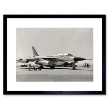 Military Air Plane Fighter Jet Usaf Bomber B58 Framed Wall Art Print