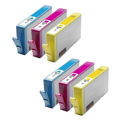 6x Tintenpatronen NonOEM HP364XL CMY für DeskJet 3520 3070A Officejet 4620 C6380