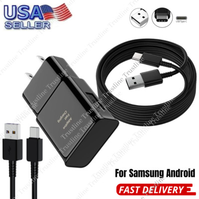 For Samsung Galaxy Adaptive Fast Charger Lot with USB C/ Type C Cable Wall Block