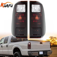 Dark Tinted For Ford F250 F350 F450 F550 Super Duty 2008-2016 Tail Lights Pair