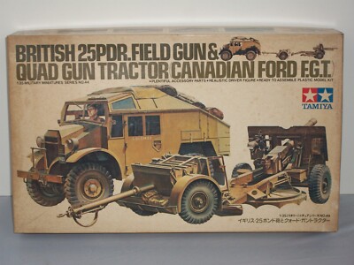 Tamiya 1/35 British 25pdr. Fiend Gun & Quad Gun Tractor (Canadian Ford F.G.T.)