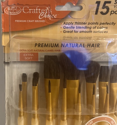 Crafters Choice royal langnickel art Craft Painting Brushes Set 15 Brushes - Picture 3 of 7