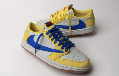 Size 13.5c- Travis Scott x Air Jordan 1 Retro OG SP Low Canary
