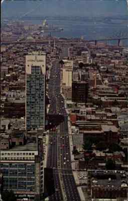 CANADA Kanada Montreal Quebec 1967 Aerial View Postcard Postkarte mit Briefmarke