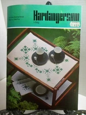 Hardanger IN NORWEGIAN LANGUAGE Stitches Patterns Projects Bk 1066 Coats Sewing