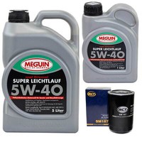 MotoröL Set Sae 5W-40 Vollsynth Meguin 6 Liter + ÖLfilter FüR Citroen Xm Xantia