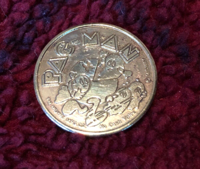 1982 Worlds Fair PAC~MAN, Video Expo Token  Rare 