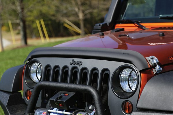 Déflecteur d'air de capot noir mat pour Jeep Wrangler JK 3 portes