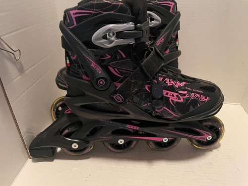 Roces ABCE 5 Womens Inline Skates (Size 11 - No Box) BLK/MAGENTA-READ - Picture 2 of 4