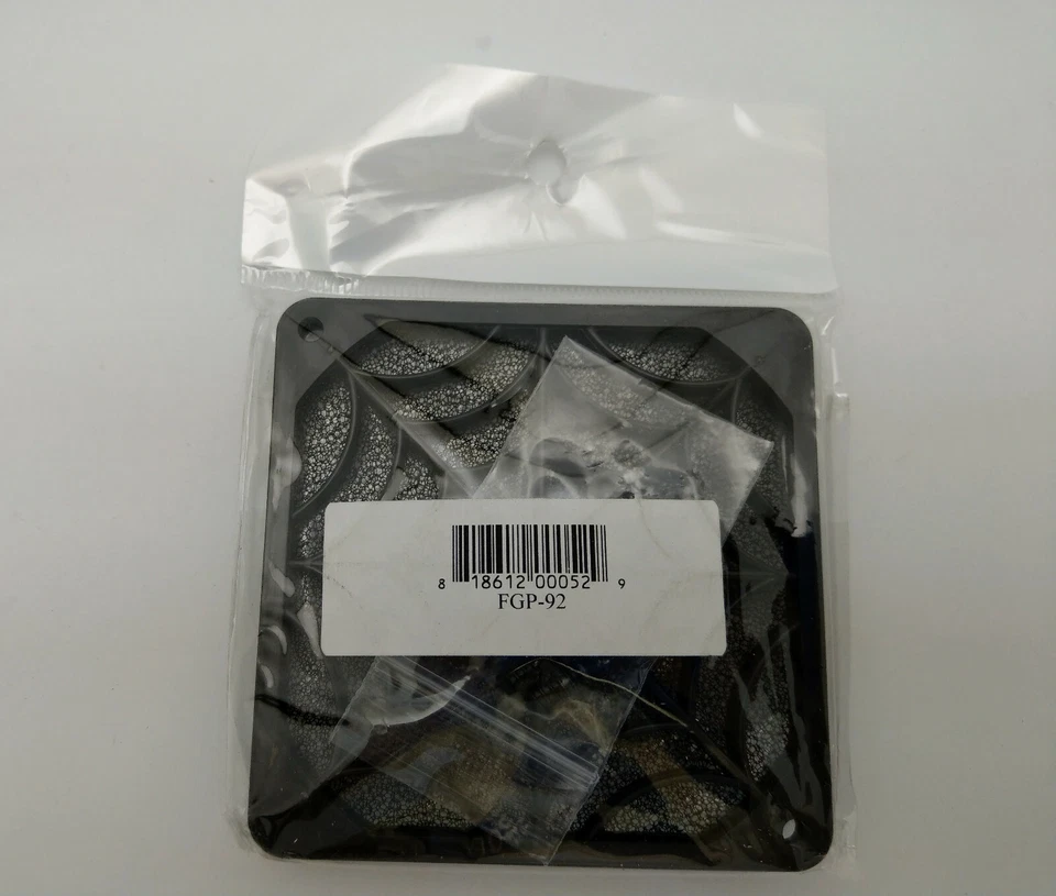 LOT 2-Pack: NEW Black Plastic Filter/ Guard for 92mm/ 90mm PC Case Cooling Fan - Image 3 of 4