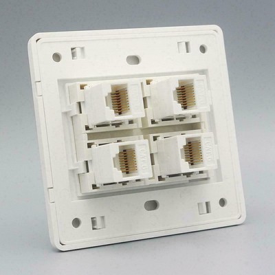 Wall Socket Plate Network Ethernet LAN Outlet Faceplate 2024 Panel R2K8