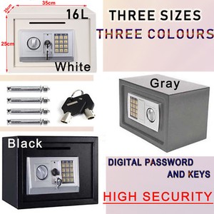 Electronic Mini Password Security Safe Box Home Office Money Cash Safety New