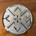 ANTIQUE trivet Wagner Ware Protect., Hot Plate Sidney OH Bottom Side 1309 Pat Ap