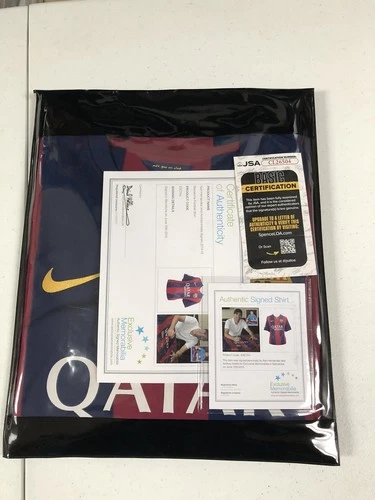 Xavi Hernandez Andres Iniesta Dual Signed Soccer Shirt(JSA)