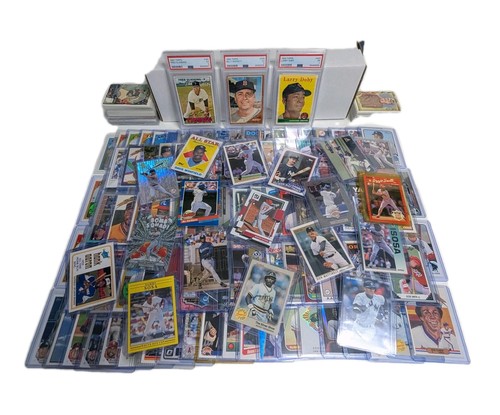 Premium Sports Card Lot (250) MLB PSA HOF RC Refractor Prizms 1950s-Modern