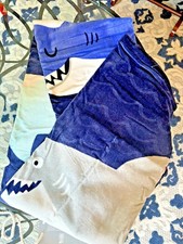 Pottery Barn bath pool towel shark fish beach school kid travel birthday gift